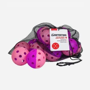 GAMMA Two-Tone Indoor Training Pickleball Balls - Purple/Pink