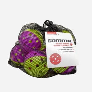 GAMMA Two-Tone Outdoor Training Pickleball Balls - Purple/Green