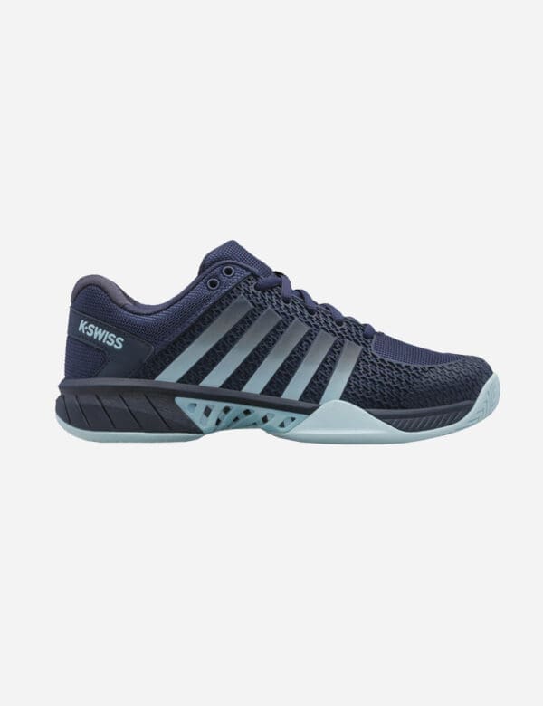 KSWISS Express Light Womens Pickleball Shoes - Black Iris / Blue Glow / White