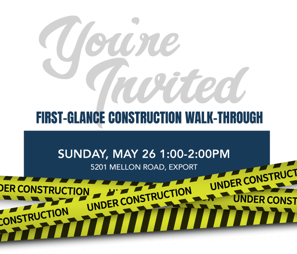 You're Invited Pickleball Harbor Construction Walk Through